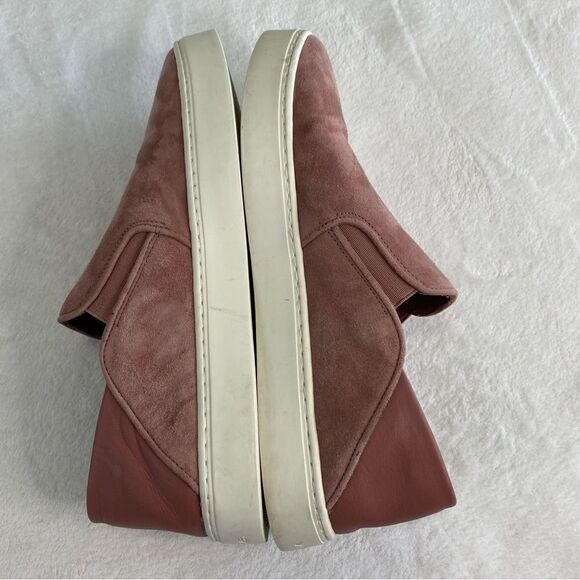 VINCE GARVEY SUEDE SLIP ON SNEAKERS WITH LEATHER FOLD DOWN BACK - Picture 6 of 12